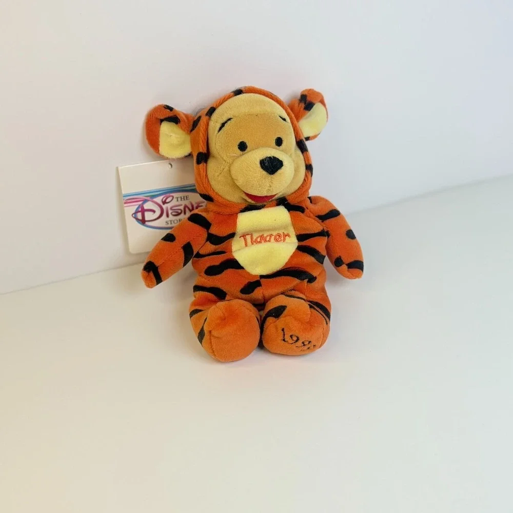 Disney Pooh Tigger Costume Mini Bean Plush Set 1999 Tags